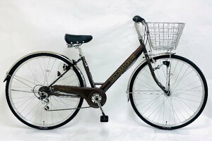 SAIMOTO(サイモト)27ダカラットクルーズ 6Sオート (ブラウン) BAA規格適合車 耐摩耗タイヤ シティサイクル