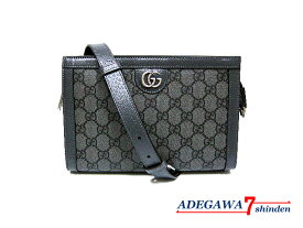 グッチ（GUCCI）★オフィディア・スーパーミニバッグ・GGスプリーム×レザー・グレー・2WAY・ショルダーバッグ・クラッチバッグ・メンズ・レディース・795467★未使用品■アデ川質店 新田店■【質屋出店】【中古】