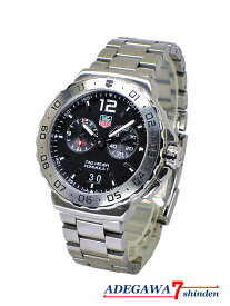 タグ・ホイヤー（TAG HEUER）★フォーミュラ1・アラーム・ビッグデイト・SS・ブラック・クォーツ・WAU111A★メンズ■アデ川質店 新田店■【質屋出店】【中古】