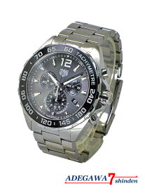 タグ・ホイヤー（TAG HEUER）★フォーミュラ1・クロノグラフ・SS・ブラックベゼル・グレー文字盤・クォーツ・CAZ1011★メンズ■アデ川質店 新田店■【質屋出店】【中古】