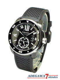 カルティエ（Cartier）★カリブル ドゥ カルティエ・ダイバー・SS・オートマ・ラバー・ブラック・WSCA0006★メンズ■アデ川質店 新田店■【質屋出店】【中古】