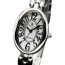 Salvatore Marra 腕時計 レディース SM17152 SSWH クオーツ 1ポイントダイヤ 3気圧防水 MOP文字盤 ケース経 24mm