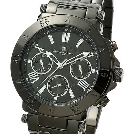 Salvatore Marra 腕時計 メンズ SM22108 BKBK クオーツ カレンダー機能 10気圧防水 24時間計 ケース経 42mm