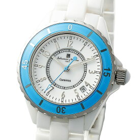 Salvatore Marra 腕時計 メンズ SM23103 WHBLA クオーツ 人気モデル復活 3気圧防水 セラミックベルト ケース経 39mm