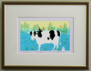 【八〇サイズ】版画T71 ひと休み吉岡浩太郎【ARKプレ対象】