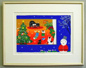 【大衣サイズ】版画SDL30 ハッピークリスマス・クリスマス吉岡浩太郎