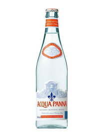 アクアパンナ（ACQUA PANNA） 無炭酸水 グラス(ビン) 1ケース（500ml×24本） [硬度108.0/中硬水/イタリア産]