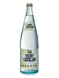 ヴィッチーカタラン（VICHY CATALAN） 天然発砲炭酸水 グラス(ビン) 1ケース（1000ml×12本） [硬度82.0/軟水/スペイン産]