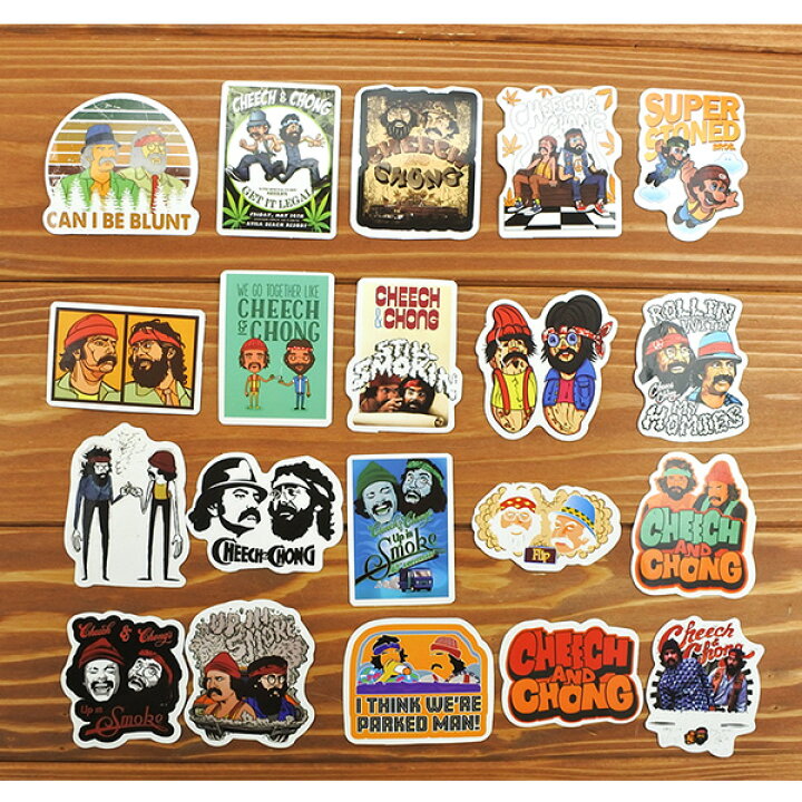 楽天市場】CHEECH & CHONG UP IN SMOKE ステッカー セット 55枚 シール  
