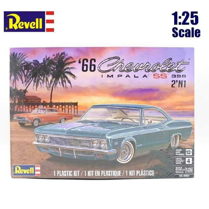 楽天市場】1/25 アメ車 プラモデル 1966 Chevrolet Impala SS 