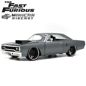 1/24 ワイルドスピード 箱入り ミニカー 1970 DOM'S Plymouth Road Runner ガンメタリック 1970年 プリムス ロードランナー ドムモデル アメ車 FAST&FURIOUS WILD SPEED ワイルド・スピード ワイルド スピード