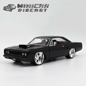 1/24 箱入り ミニカー 1970 Plymouth Road Runner ブラック 1970年 プリムス ロードランナー アメ車 HOT ROD ホットロッド MUSCLE CAR マッスルカー ジャダトイズ jada toys