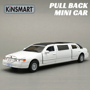 1/38 �v���o�b�N �~�j�J�[ 1999 Lincoln town car stretch limousine �z���C�g �u���b�N 1999�N �����J�[�� �^�E���J�[ �X�g���b�`�����W�� �����W�� �A���� PULL BACK �_�C�L���X�g KINSMART �A�����J �G��