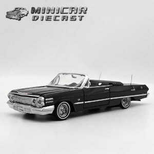 1/24  ~jJ[ 1963 Chevrolet Impala CONV. ubN V{[ Cp Ro[`u A C[zC[ [C_[ EB[ VFr[ WELLY lowrider CHEVY 1963N 