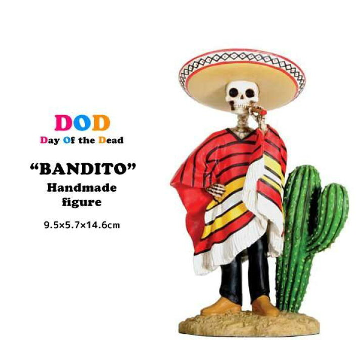 楽天市場】カラベラ 置物 DOD-BANDITO 骸骨 死者の日 day of the dead 