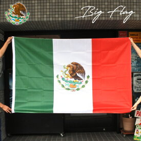 メキシコ 国旗 ビッグ フラッグ バナー 旗 タペストリー 特大 BIG FLAG ウォールインテリア ディスプレイ 装飾 屋内 屋外 ロゴ インテリア MEXICO メキシコ国旗 国旗 メキシカン ウォールアート インテリア ガレージ Lowrider ローライダー アメリカ 雑貨