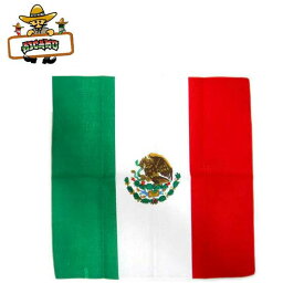 バンダナ メキシコ国旗柄 MEXICO flag メキシコ国旗 大判 ハンカチ おしゃれ メキシコ 雑貨