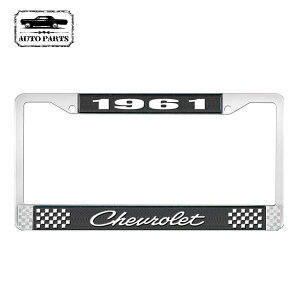 1961 �V�{���[ �i���o�[�t���[�� �u���b�N CHEVROLET ���C�Z���X�t���[�� US�T�C�Y 1961�N 61 CHEVY �V�F�r�[ Impala �C���p�� �� lowrider ���[���C�_�[ �� �ԗp�i �J�[�p�i �I�[�g�p�[�c �i���o�[�v���[