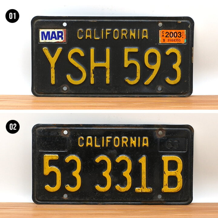 楽天市場】海外直輸入USED品 カリフォルニア ナンバープレート 