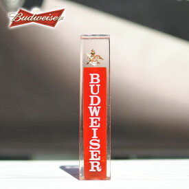 海外直輸入 USED品 ビアサーバーノブ Budweiser 約10.8cm シフトノブ レッド クリア バドワイザー ビールサーバーノブ ビアタップ オートパーツ カスタム アメリカ ビール タップ おしゃれ アメ車 車 内装 車用品 カー用品 カーアクセサリー アメリカ 雑貨