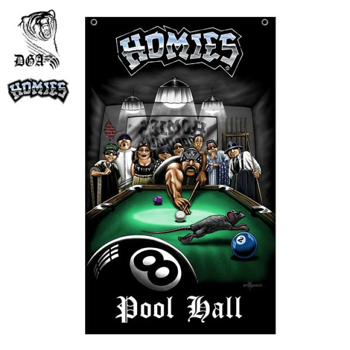 楽天市場 Dga バナー 壁掛け Homies Pool Hall インテリア フラッグ タペストリー 大判 ブラック ホーミーズ プールホール ビリヤード ローライダー チカーノ チカーノファッション チカーノスタイル Lowrider 黒 アメリカ 雑貨 アメリカ雑貨とミニカーのアイカム