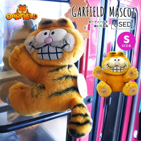海外直輸入USED品 ガーフィールド ぬいぐるみ S ヴィンテージ品 GARFIELD キャラクター オレンジ マスコット 吸盤 車 窓 首 回る かわいい Vintage インテリア ガレージ 置物 人形 猫 ネコ ディスプレイ 装飾 プレゼント アメリカン レア ヴィンテージ アメリカ 雑貨