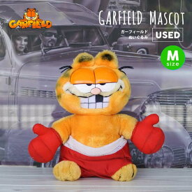 海外直輸入 USED品 ガーフィールド ぬいぐるみ M ヴィンテージ品 キャラクター ボクシング レッド オレンジ マスコット かわいい Vintage インテリア 置物 人形 猫 ネコ インテリア ディスプレイ 飾り 装飾 アメリカン レア ヴィンテージ GARFIELD アメリカ 雑貨