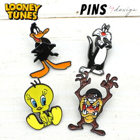 ルーニーテューンズ Looney Tunes ピンバッジ 全4種類 トゥイーティー タズ シルベスター ダック ブローチ バッジ ピンズ PINS TWEETY おしゃれ かわいい 小さめ キャラクター ワーナー・ブラザース Warner Bros ピンバッチ シンプル プレゼント Lowrider アメリカ 雑貨