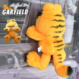 ガーフィールド ぬいぐるみ キャラクター GARFIELD 吸盤 オレンジ マスコット かわいい インテリア プレゼント 置物 人形 猫 ネコ インテリア ディスプレイ ガレージ ダッシュボード 窓 ガラス 壁 車 車内 飾り 装飾 アメリカン アメリカ 雑貨