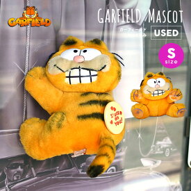 海外直輸入USED品 ガーフィールド ぬいぐるみ S ヴィンテージ品 張り付き GARFIELD キャラクター オレンジ マスコット 吸盤 車 窓 首 回る かわいい Vintage インテリア ガレージ 置物 人形 猫 ネコ ディスプレイ プレゼント アメリカン レア アメリカ 雑貨