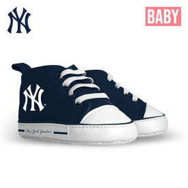 ニューヨーク ヤンキース ベビー 子供靴 ベビーシューズ ファーストシューズ MLB NY NEW YORK YANKEES ロゴ 約10.5cm ネイビー 紺 乳幼児 スニーカー メジャーリーグ ベースボール 野球 公式ライセンス アメリカ 雑貨