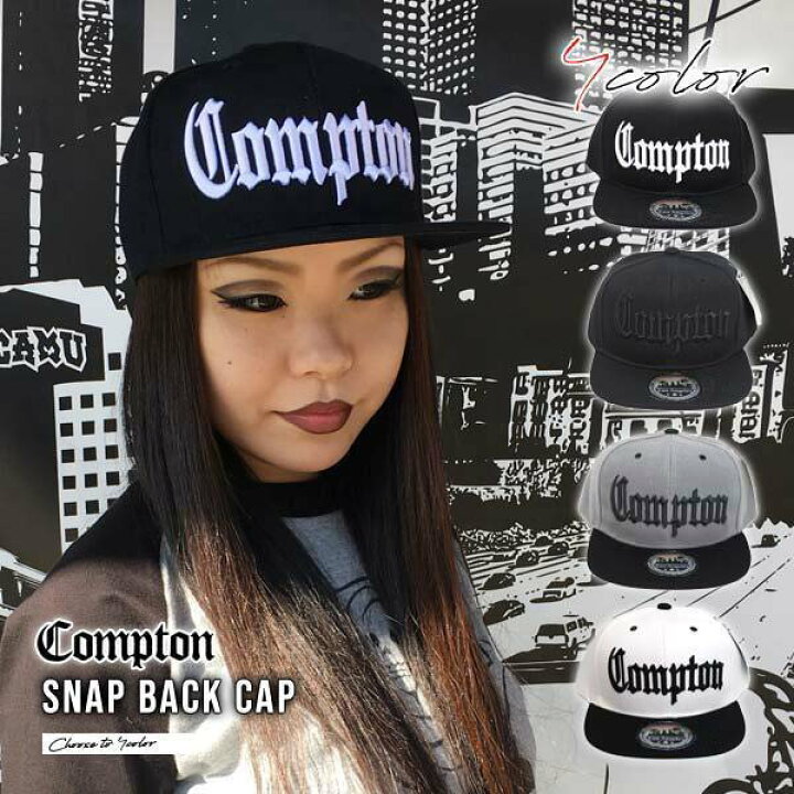 楽天市場】キャップ メンズ レディース #05 COMPTON ロゴ 刺繍 帽子 全 