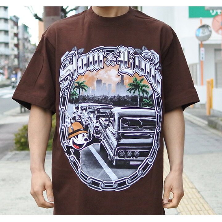 楽天市場】Tシャツ 半袖 メンズ ブラウン SHAKA WEAR シャカ FELIX THE 