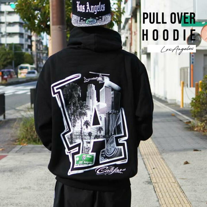 楽天市場】パーカー メンズ 長袖 フーディー HOODIE ロサンゼルス ロス 