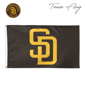 サンディエゴ パドレス フラッグ MLB San Diego Padres ブラウン バナー 旗 タペストリー ディスプレイ ウォールインテリア ガレージ 屋内 屋外 おしゃれ ロゴ インテリア ウォールアート メジャーリーグ ベースボール 野球 公式ライセンス アメリカ 雑貨