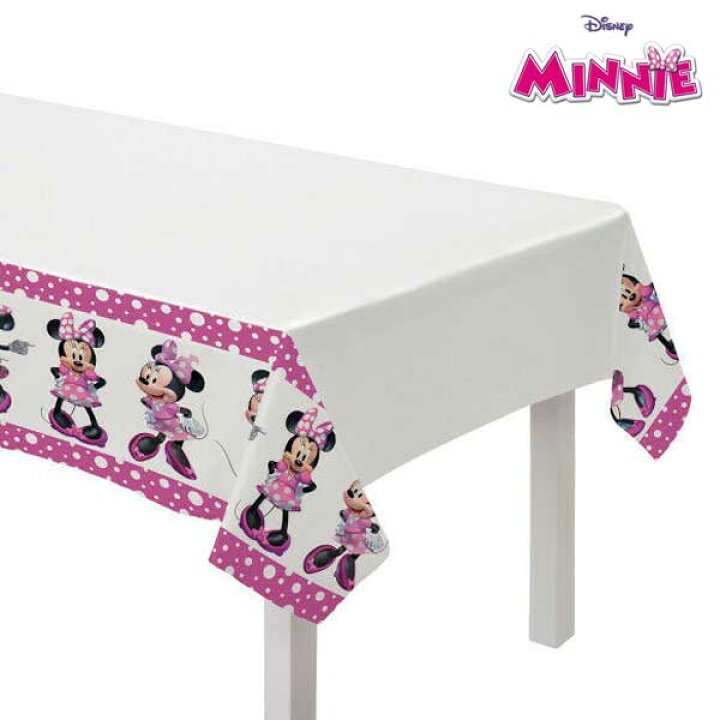 楽天市場 ディズニー ミニー テーブルクロス ビニール 137cm 243cm ホワイト ミニーちゃん ミニーマウス Disney パーティー テーブルカバー ホームパーティー 誕生日 白 ドット 水玉 アメリカ雑貨とミニカーのアイカム