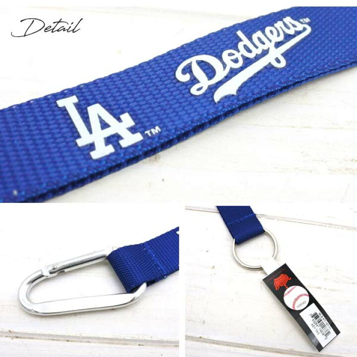 楽天市場】ドジャース リボンキーホルダー ブルー ロゴ MLB dodgers LA 