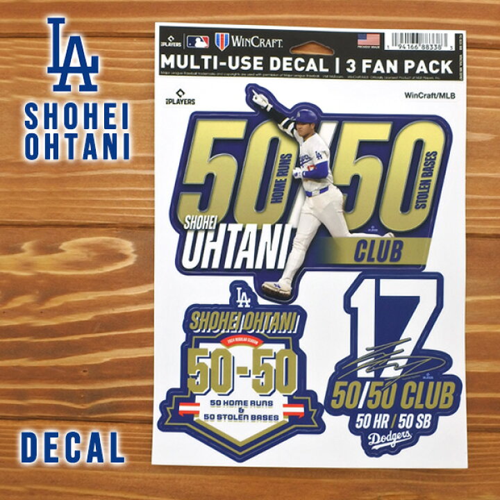 楽天市場】ドジャース 50-50 大谷翔平 ステッカー デカール ロゴ  