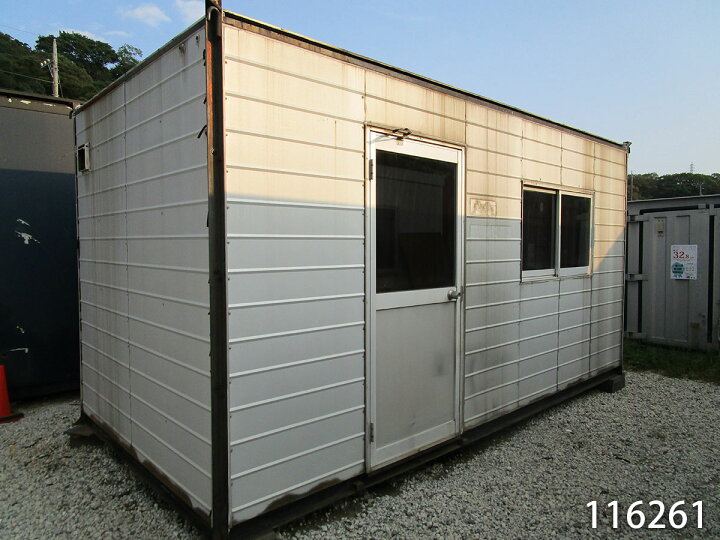 楽天市場 中古 3坪 4 5m 6帖 9 9平米 中古ユニットハウス 中古プレハブ 中古コンテナ スーパーハウス バイクガレージ 事務所 倉庫 物置 店舗 仮設 車屋 ビッグ10