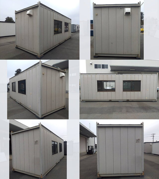 楽天市場】【10001089-02】【中古】7.2m ユニットハウス 5.0坪 10.1帖 