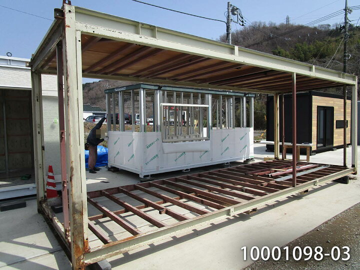 楽天市場】【10001098-03】【中古】7.2m 単棟 骨組み 5.2坪 10.5帖 