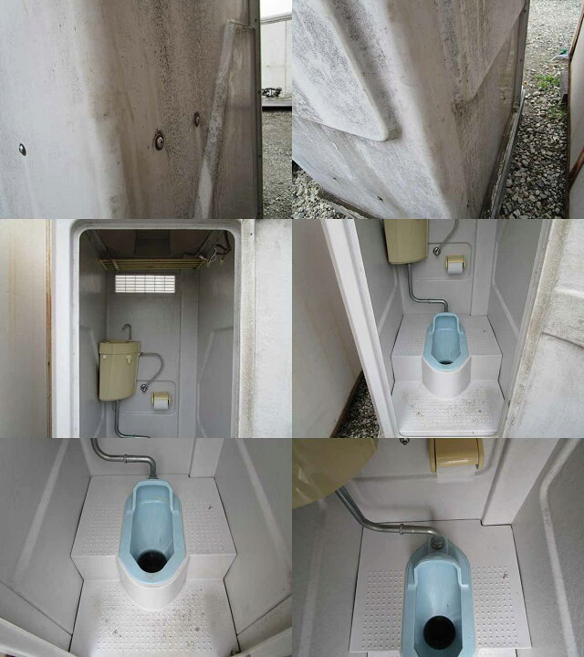 楽天市場】【10001373-04】【中古】仮設トイレ 水洗式 和式タイプ 1.1m 