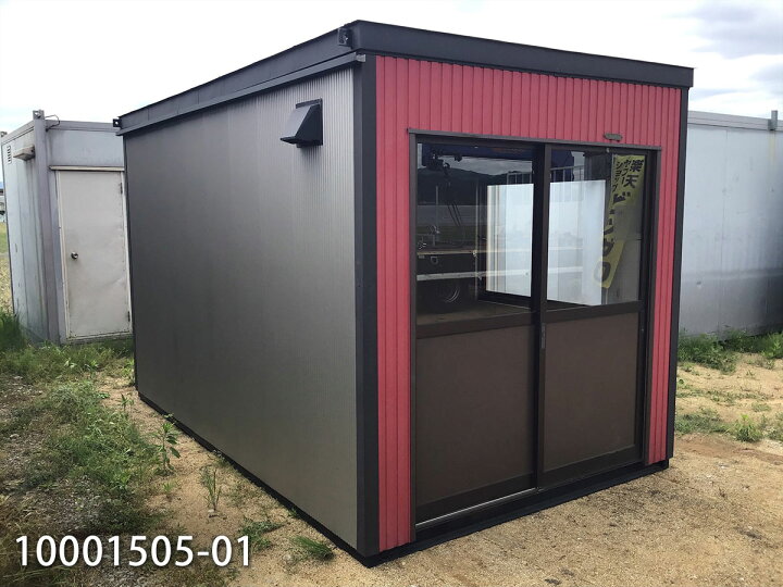 楽天市場 01 中古 3 6m ユニットハウス 2 5坪 5帖 8 3平米 中古プレハブ 中古コンテナ スーパーハウス バイクガレージ 事務所 倉庫 物置 店舗 仮設 車屋 現状販売特別価格 ビッグ10