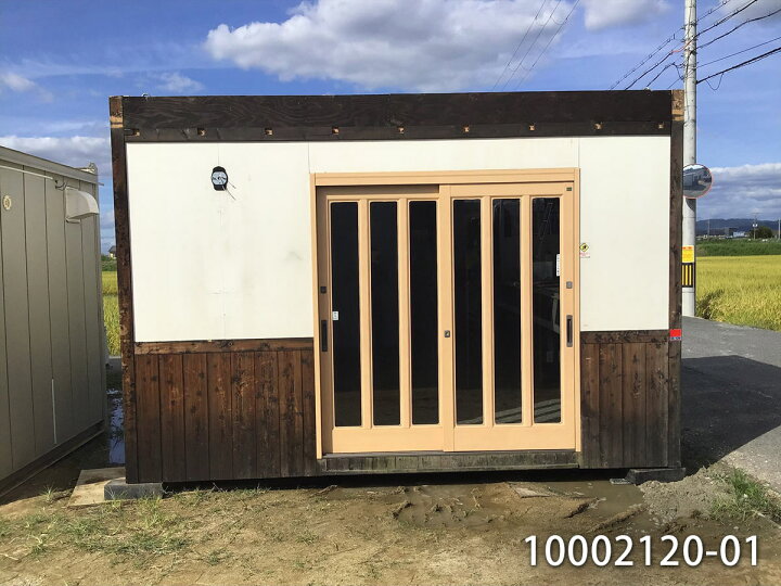 楽天市場 01 中古 3 9m ユニットハウス 3坪 6帖 9 9平米 中古プレハブ タイニーハウス 中古コンテナ スーパーハウス バイクガレージ Used Prefab Container Home 店舗 小屋 事務所 倉庫 物置 仮設 車屋 ビッグ10