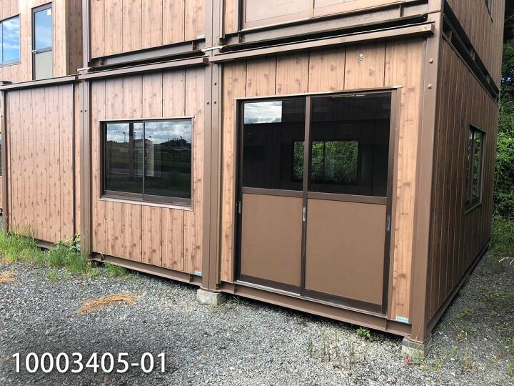 楽天市場】【中古】 5.6m 3連棟 ユニットハウス 11.8坪 23.7畳 39.1 