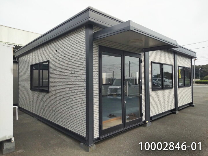 楽天市場】【10002846-01】【中古】5.6mユニットハウス 3連棟 11.8坪 