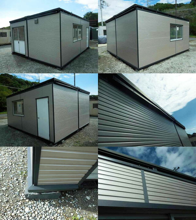 楽天市場】【中古】 5.5m 2連棟 ユニットハウス 8坪 16帖 26.5平米 