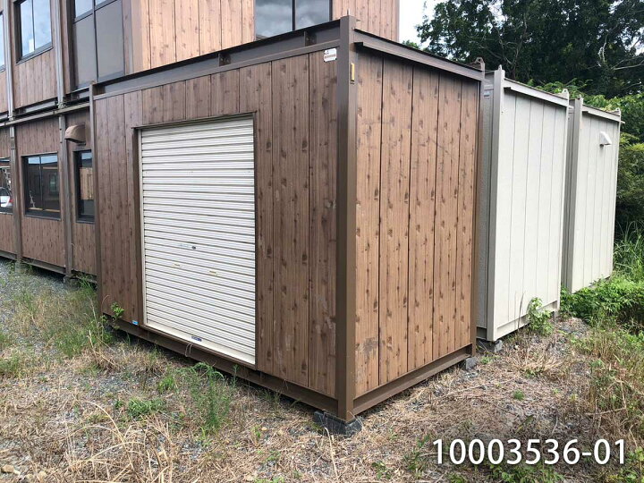 楽天市場】【中古】 3.6m 2坪 シャッター付 ユニットハウス 4.1畳 6.8 