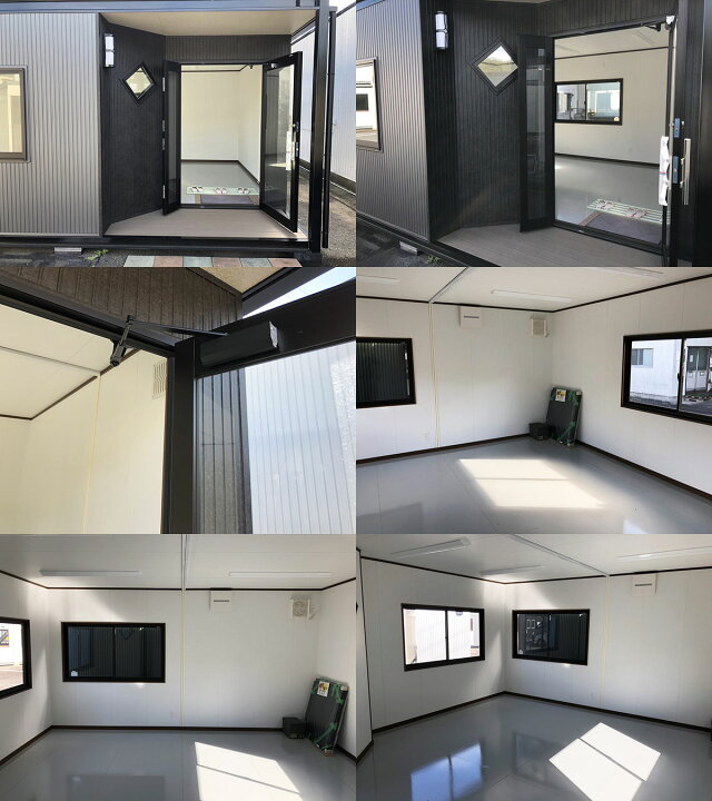 楽天市場】【中古】 未使用 5.6m 2連棟 ユニットハウス 7.9坪 15.8畳 