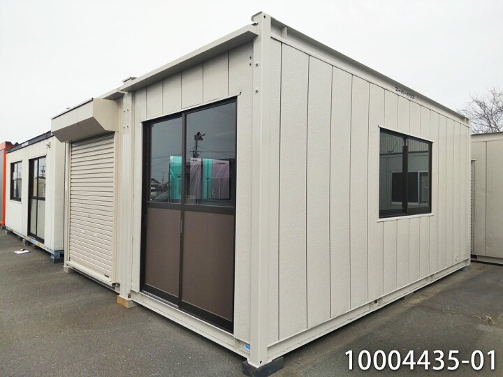楽天市場】【中古】 5.6m 2連棟 シャッター付きユニットハウス 7.9坪 
